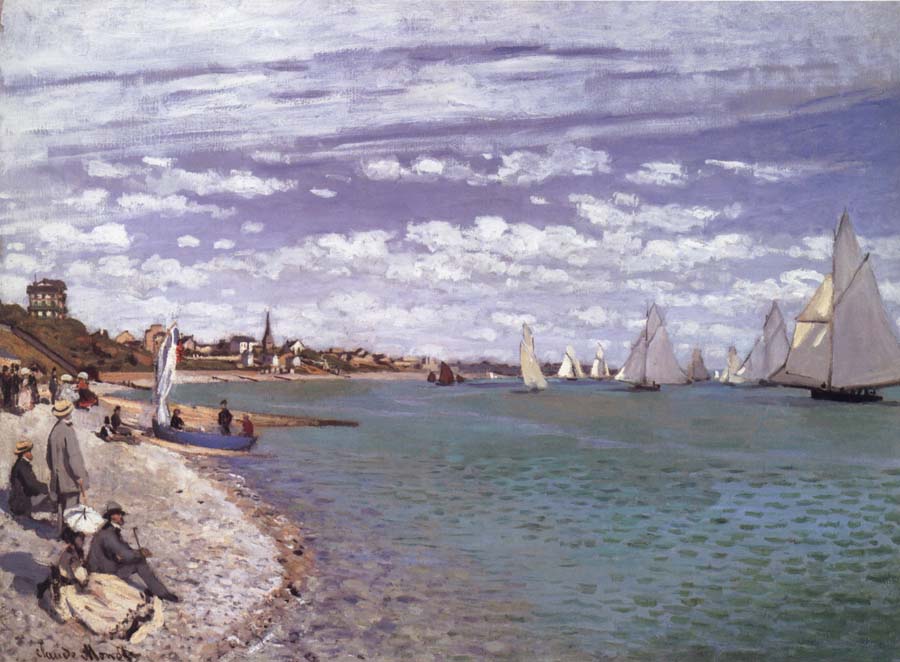 Claude Monet Regatta at Sainte-Adresse